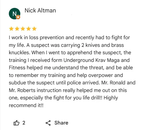 Adult Krav Maga Classes Near Me in Gainesville | Underground Krav Maga and Fitness